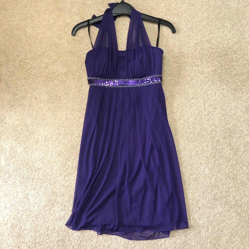 NWT Purple Halter Dress